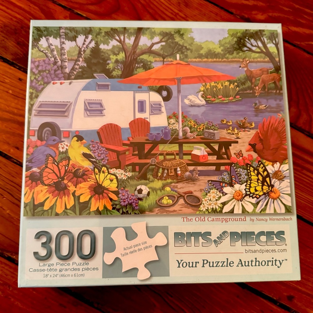 Bits and Pieces The Old Campground 300 Pieces Jigsaw Puzzle by Artist Nancy NWT
